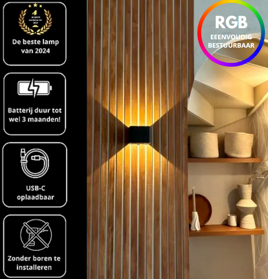 Lumeza™ RGB Draadloze Luxe Wandlamp